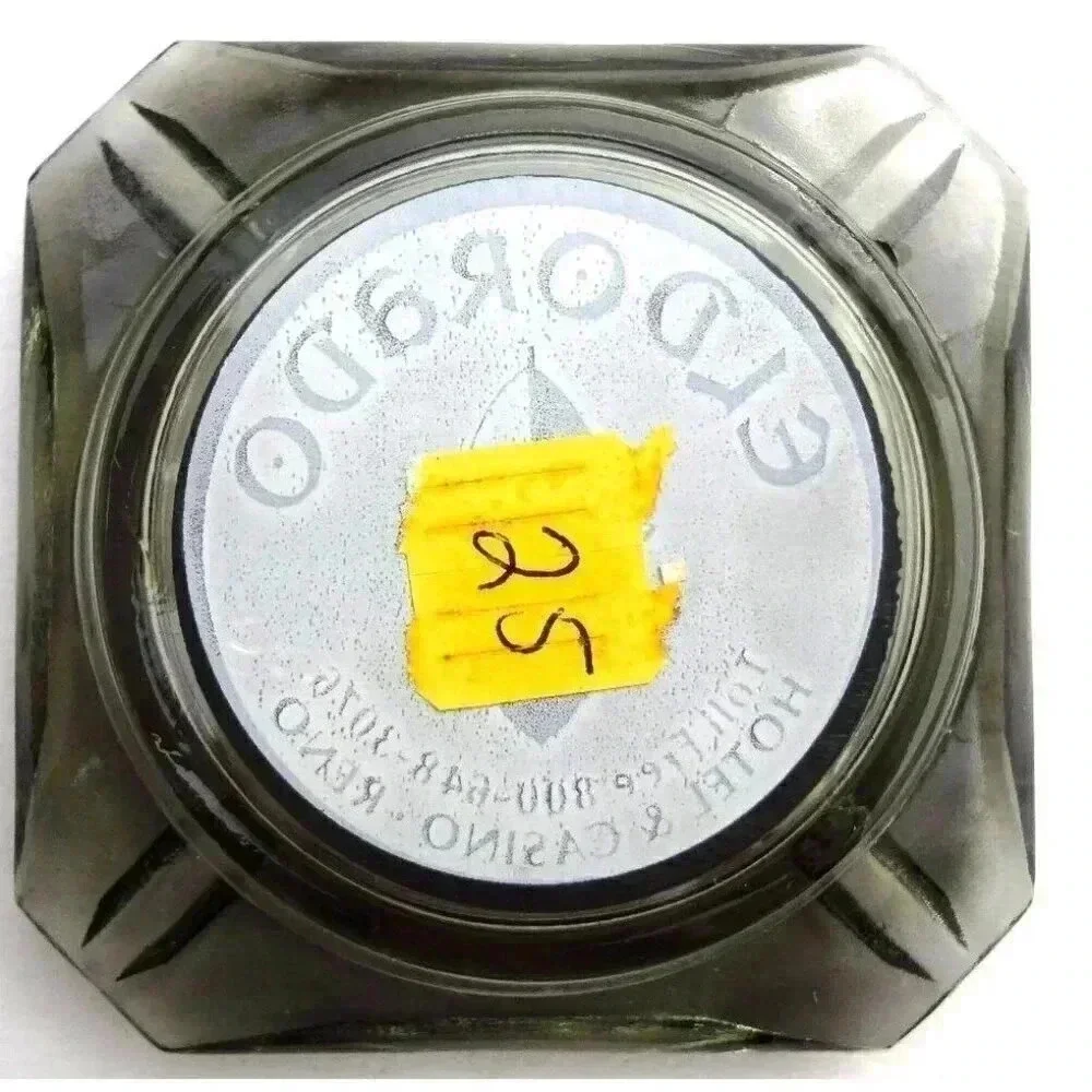 Vintage Square Smokey Gray ELDORADO Hotel & Casino RENO Ashtray